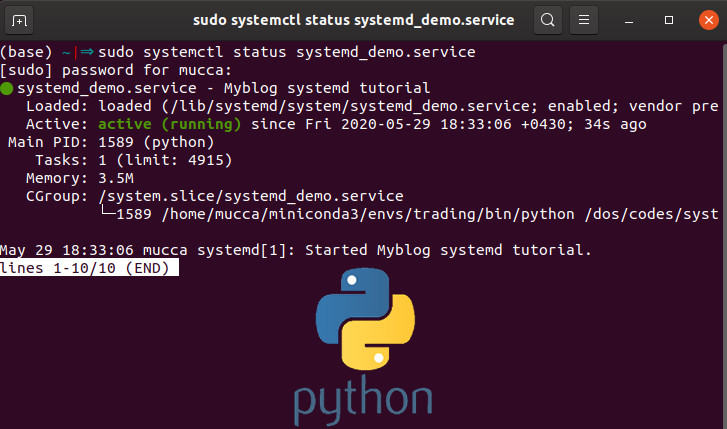 اجرای کدهای python در لینوکس با استفاده از systemd