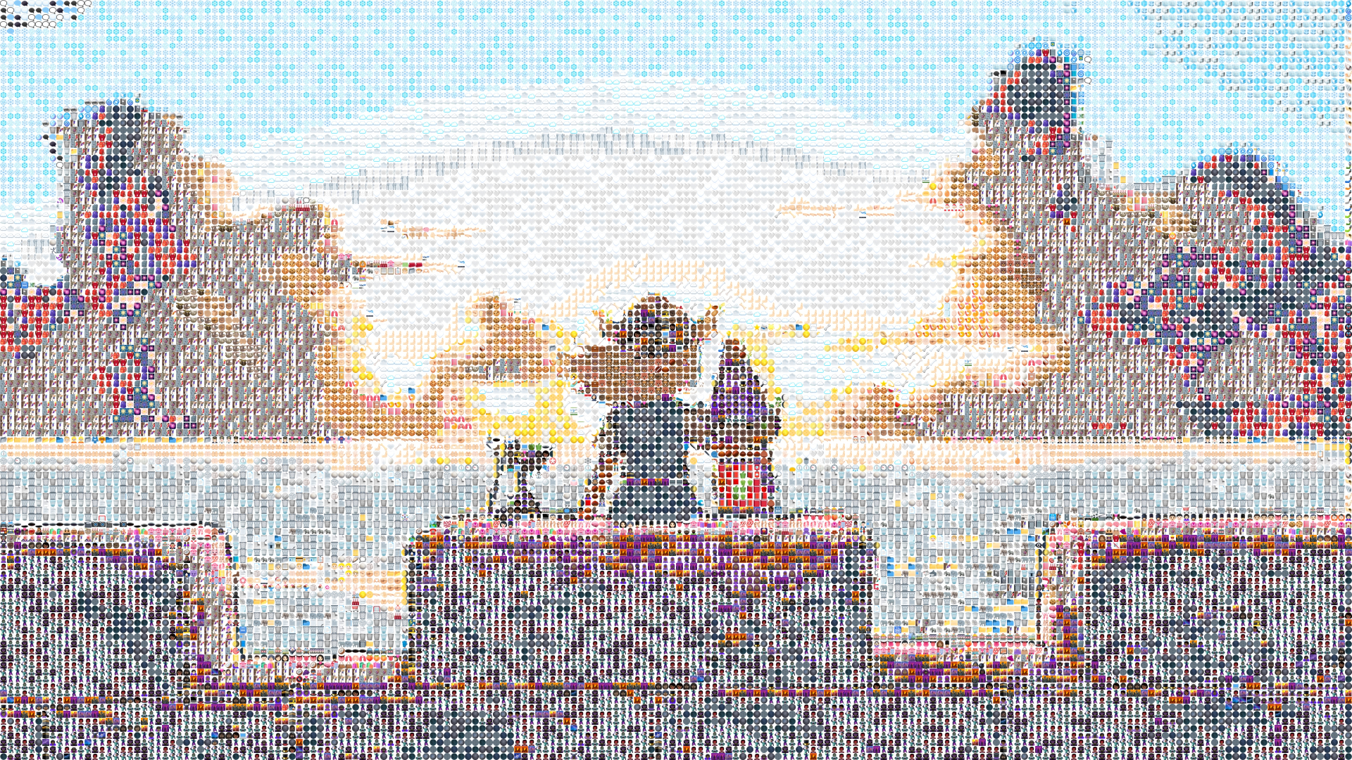 Disenchantment scene as emoji mosaic