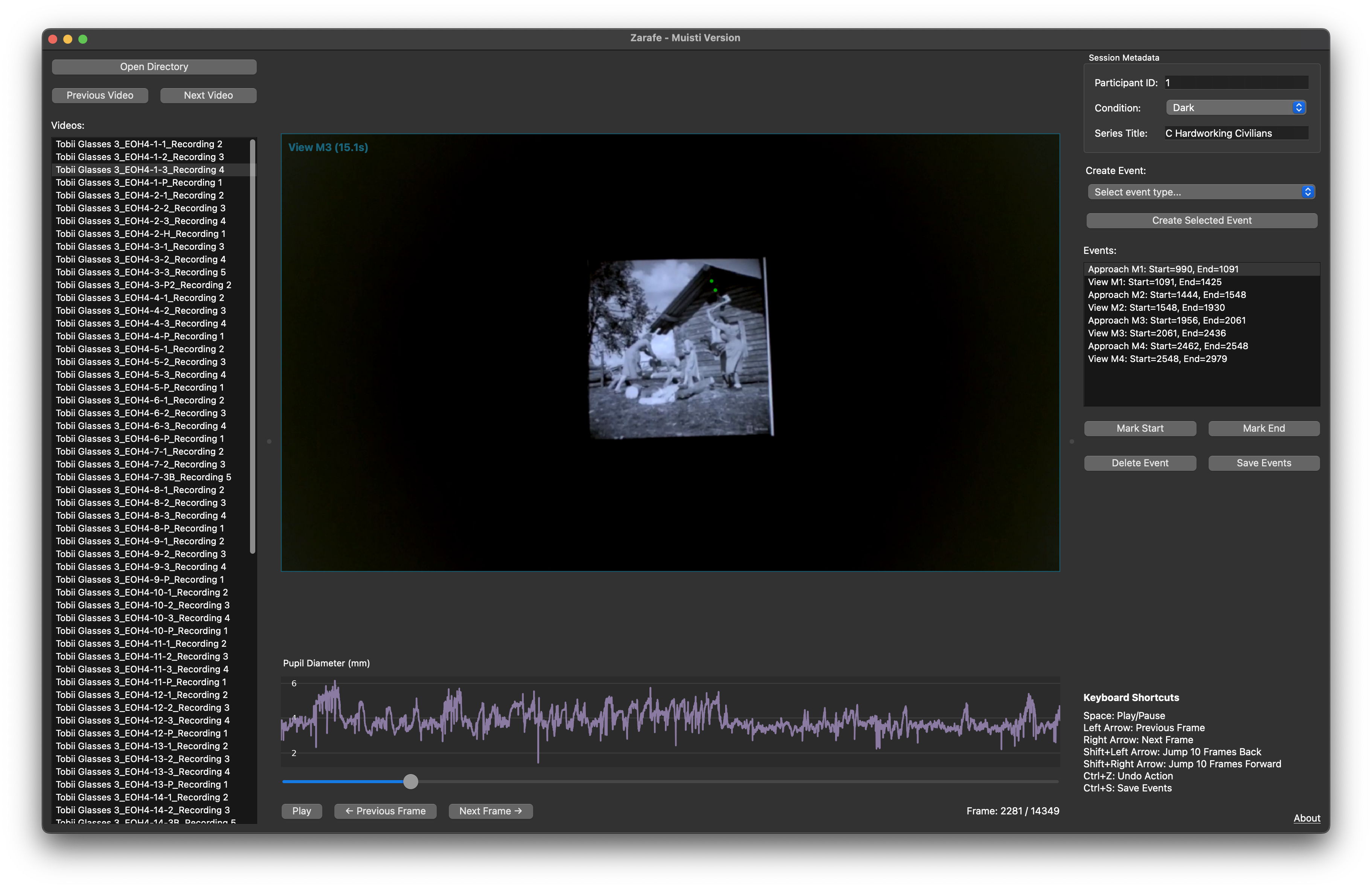 Zarafe application screenshot